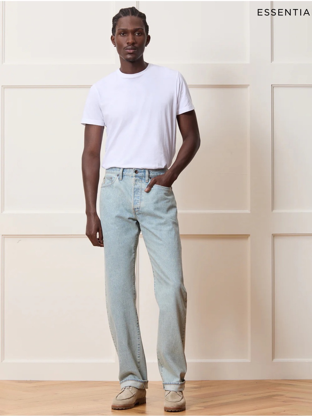 TODD SNYDER Slim Fit Selvedge Jean in Light Indigo